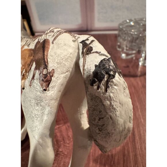 Set of 2 Retired Westland Giftware "Call of the Wolf" Resin Figurines (2008/2009 - Picture 8 of 15